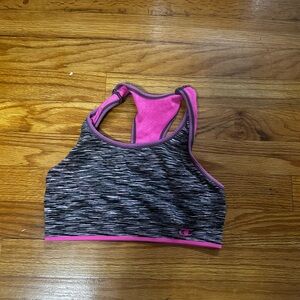 Champion Women's Pink and Gray Sports Bra